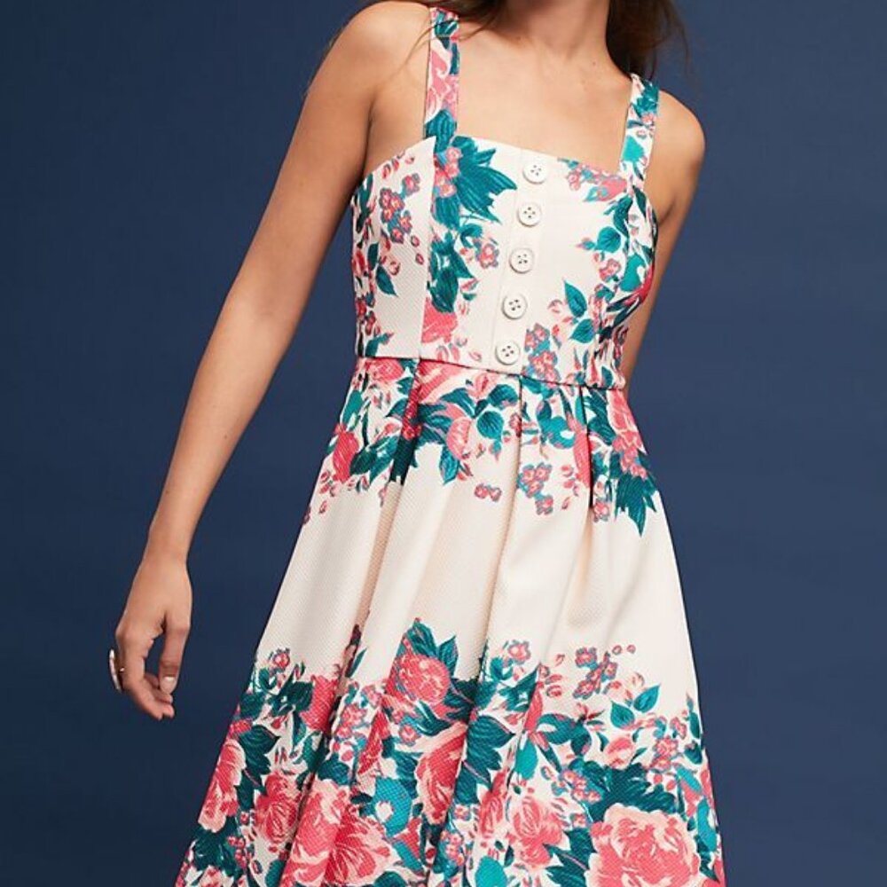 Anthropologie Magnolia Dress by Tracy Reese Floral S12, GUC